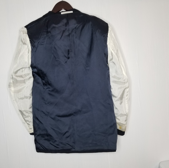 Yves Saint Laurent YSL Blazer Suit Jacket Navy  Blue Sport Coat Men's  Wool - Picture 3 of 16